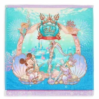 迪士尼樂園海洋24週年小方巾-10月中出貨 預購