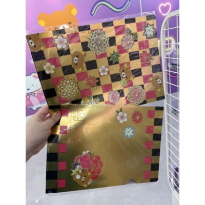 San-X懶熊和風花卉系列A4資料夾(VIP下標限定請勿自行下單)