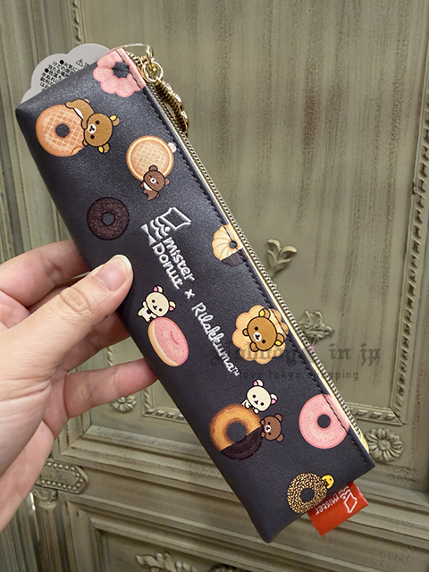 San-X懶熊mister Donut聯名合皮筆袋 特價現貨