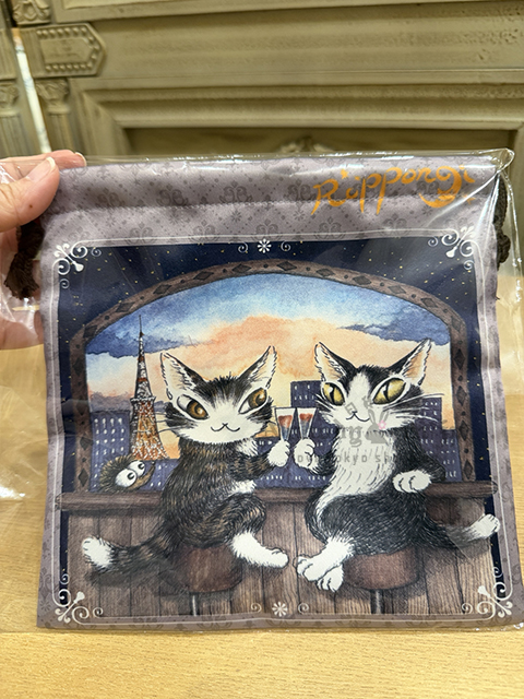 瓦奇菲爾德達洋六本木幸運貓展束口袋 現貨
