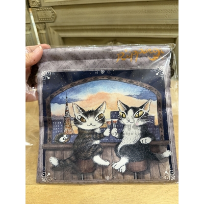 瓦奇菲爾德達洋六本木幸運貓展束口袋 現貨