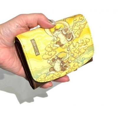 瓦奇菲爾德達洋風神雷神牛皮短夾(VIP下標限定請勿自行下單)