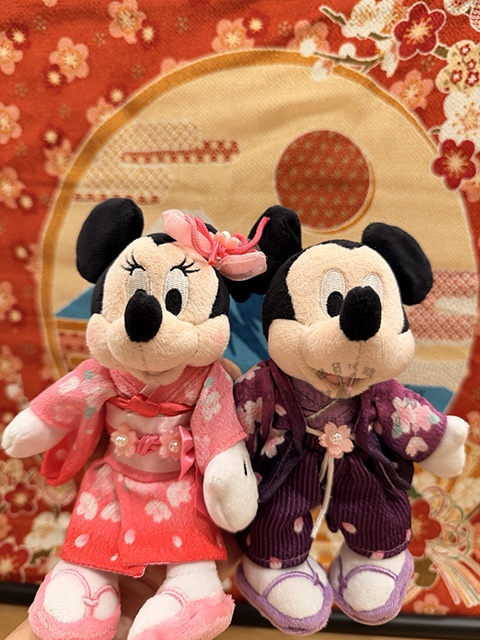 迪士尼商店2026櫻花系列和服絨毛吊飾 現貨