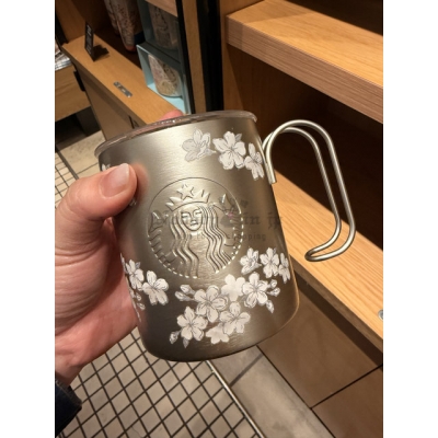 Starbucks 2026櫻花系列355ml把手不鏽鋼杯 (VIP下標限定請勿自行下單)