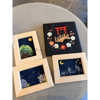 吉卜力宮崎駿橡子之森限定刺繡掛框(VIP下標限定請勿自行下單)