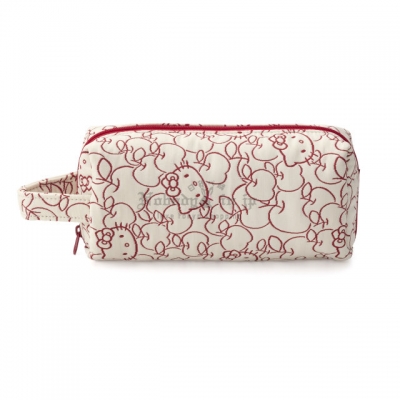 京都 Kitty 工坊單色提花織長方形立體拉鍊包(VIP下標限定請勿自行下單) 