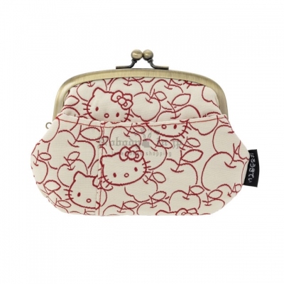 京都 Kitty 工坊單色提花織丸型親子卡片零錢包(VIP下標限定請勿自行下單)