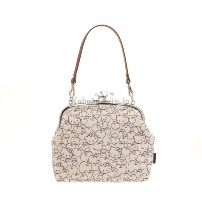 京都 Kitty 工坊單色提花織口金手提包(VIP下標限定請勿自行下單)