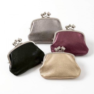 京都 Kitty 工坊日本製造型口金 4 吋牛皮親子零錢包(VIP下標限定請勿自行下單)