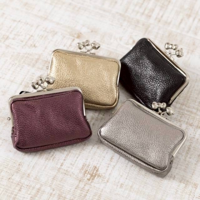 京都 Kitty 工坊日本製造型口金 3.8 吋角型牛皮親子零錢包(VIP下標限定請勿自行下單)