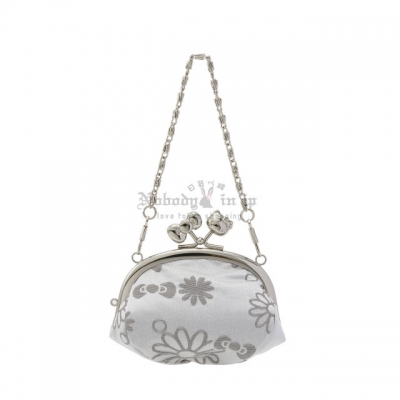 京都 Kitty 工坊造型口金閃光絲提花掛包(VIP下標限定請勿自行下單)