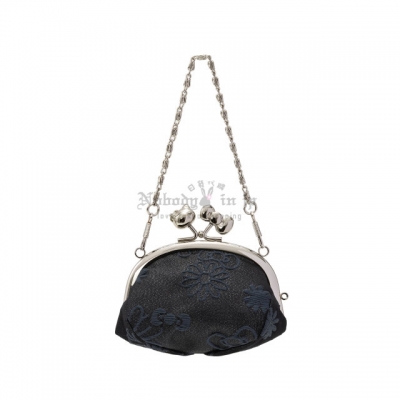 京都 Kitty 工坊造型口金閃光絲提花掛包(VIP下標限定請勿自行下單)