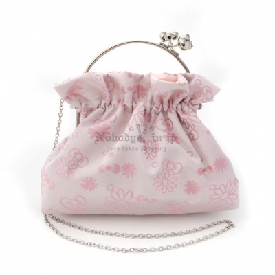 京都 Kitty 工坊造型口金閃光絲提花鏈條手提包(VIP下標限定請勿自行下單)