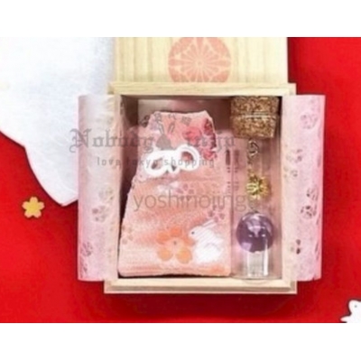 奈良吉野神宮附金襴布櫻御守木盒組(VIP下標限定請勿自行下單) 