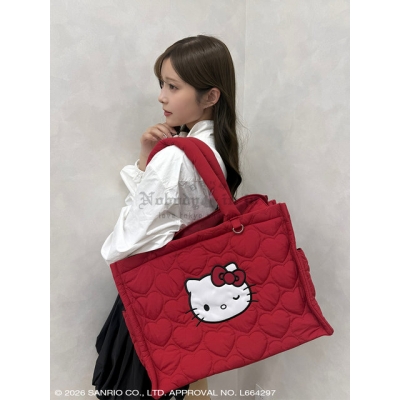 Sanrio house愛心絎縫肩背包