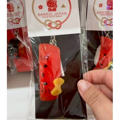 Sanrio 店面限定JAPAN系列元祖食品sample屋壽司吊飾