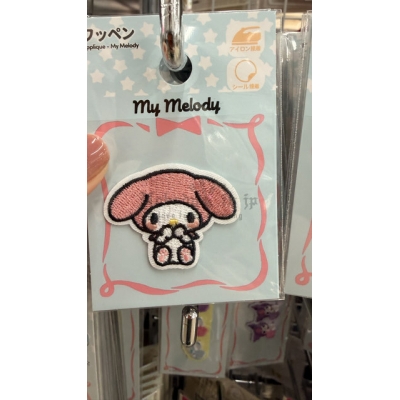 DAISO X Sanrio刺繡可直貼燙布貼