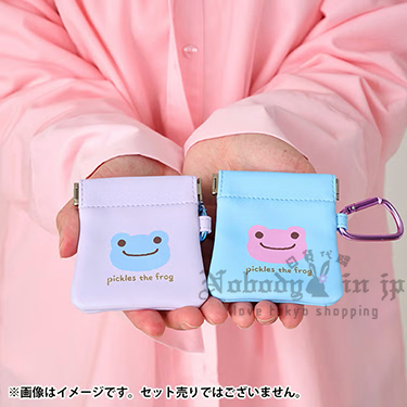 萌蛙匹克青蛙PU合皮彈簧開口掛包
