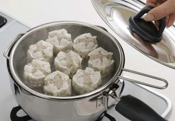 日本製燕三条一器兩用高效完成蒸煮料理網 特價
