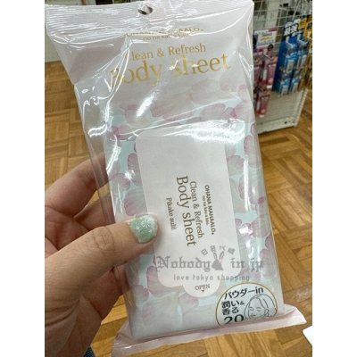 日本製OHANA MAHAALO 20枚入香氛涼爽膚濕巾(VIP下標限定請勿自行下單)