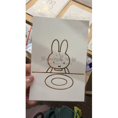 Miffy 米菲兔期間限定展燙金明信片