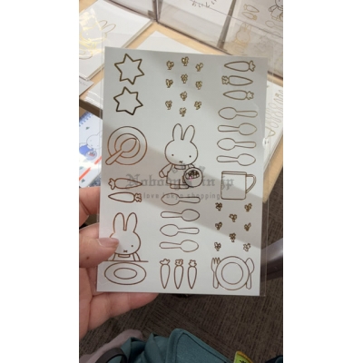 Miffy 米菲兔期間限定展燙金明信片