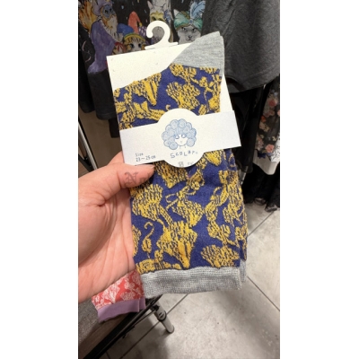 Scolar浮點蘑菇短襪