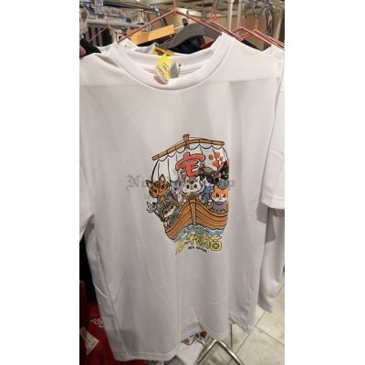 ICE BEANS印花貓咪短袖上衣
