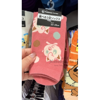 寶可夢中心彩色23〜25cm短襪