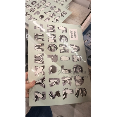 企鵝市集期間限定展B4可吸附插畫海報
