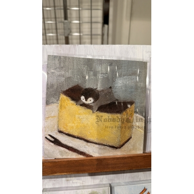 企鵝市集期間限定展方形明信片