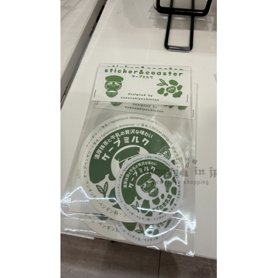 企鵝市集期間限定展紙杯墊+貼紙組