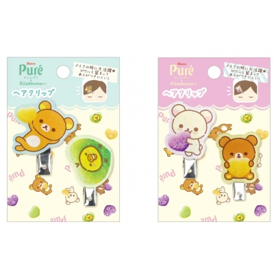 San-X懶態 x Pure軟糖聯名2入髮夾組