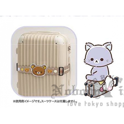 San-X懶熊新朋友アワワネコ行李束帶 特價-此為預約品10月出貨