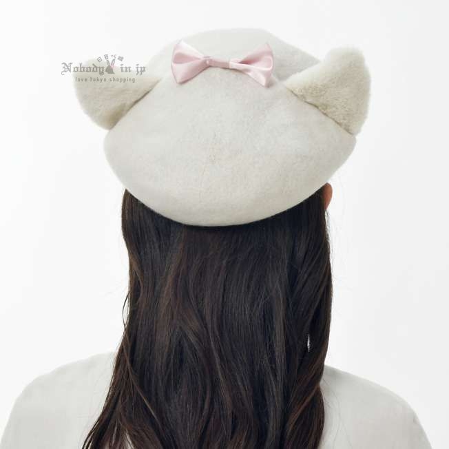 【再入荷】マリー おしゃれキャット 帽子・ベレー帽 COSTUME GOODS ホワイト 57 (1)_結果.jpg