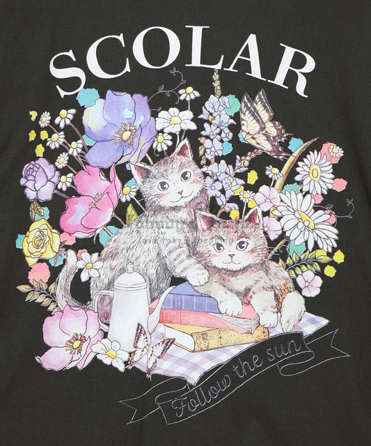花ネコピクニック柄配色Tシャツ-15_OK.jpg