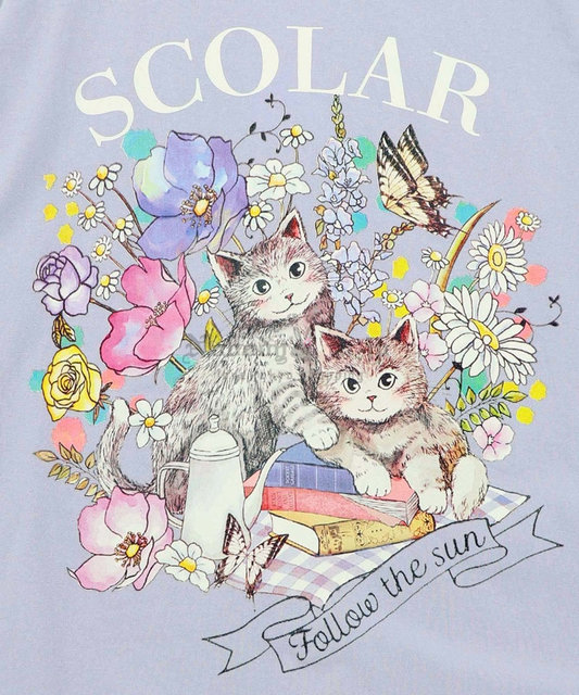 花ネコピクニック柄配色Tシャツ-18_OK.jpg